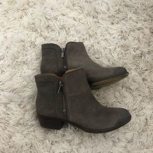 Lucky brand gray booties